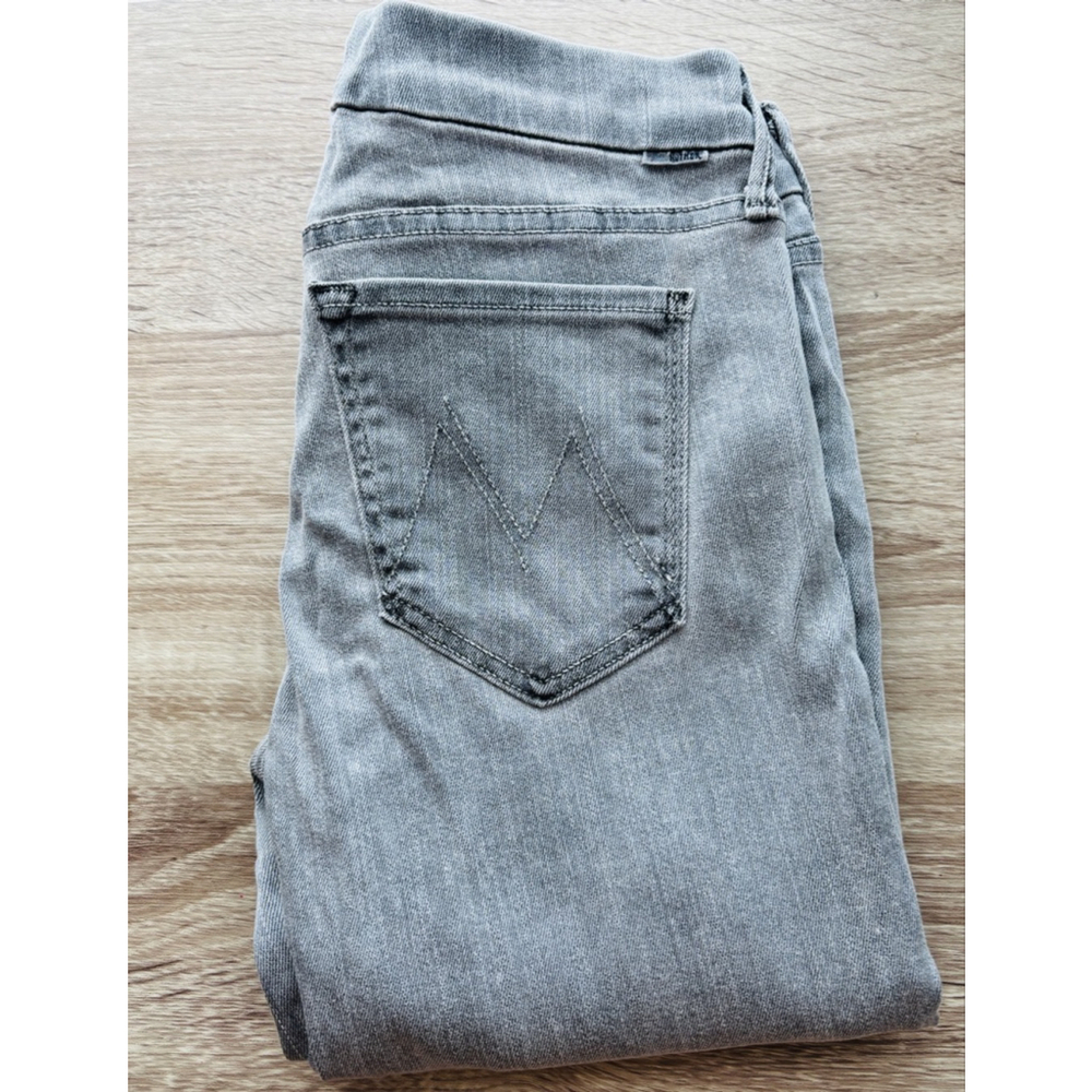 Mother The Looker Pop Grey Skinny Jeans Size 27 - Picture 14 of 15